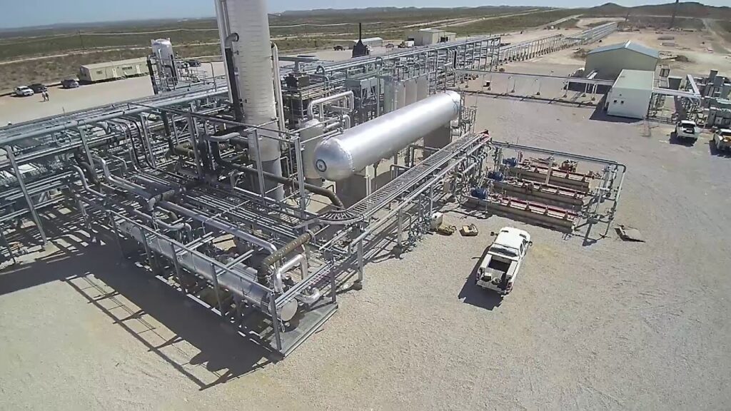 a cryogenic gas plant